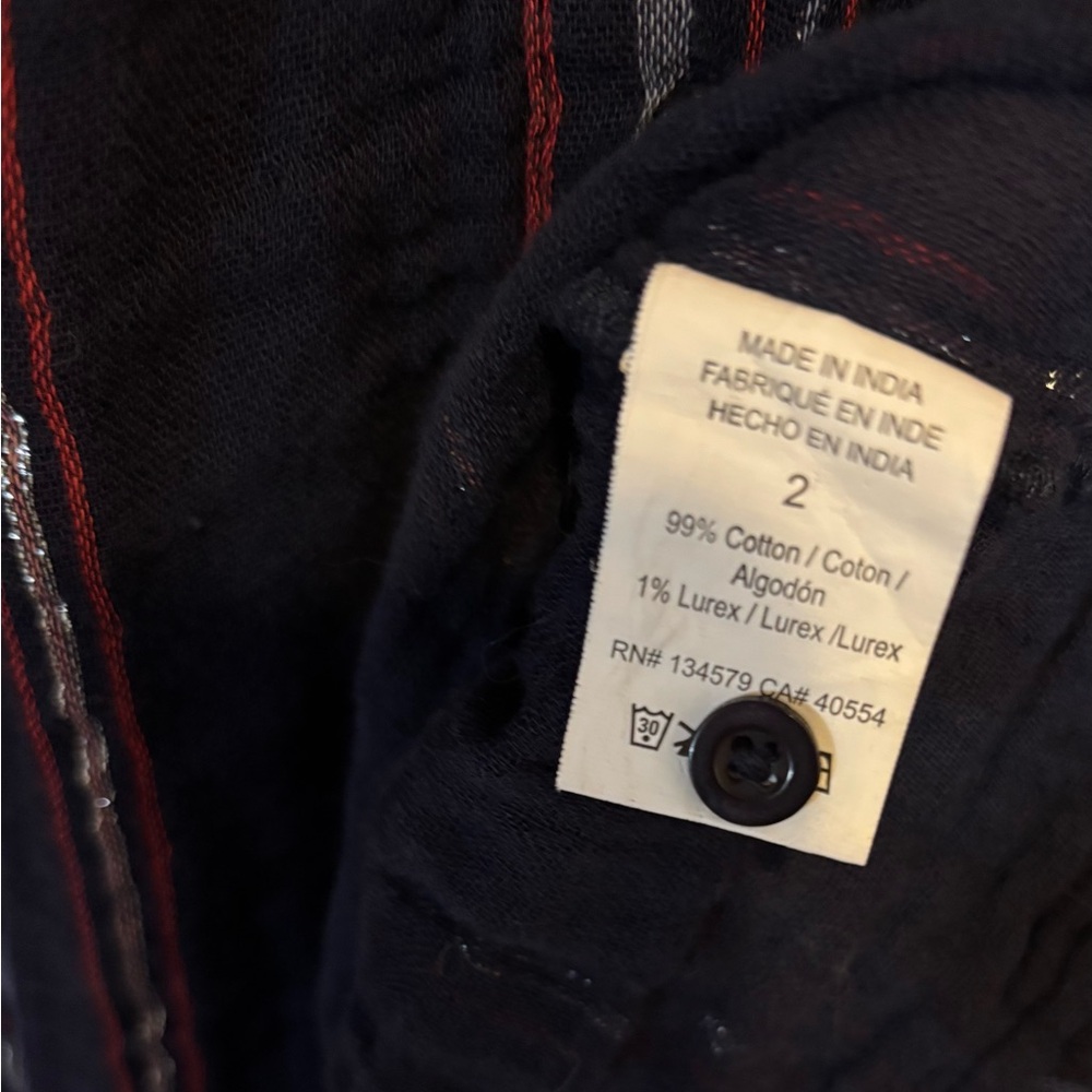 Anthropologie Plaid Jogger Pants | Utility Style | Size Medium - Picture 4 of 7